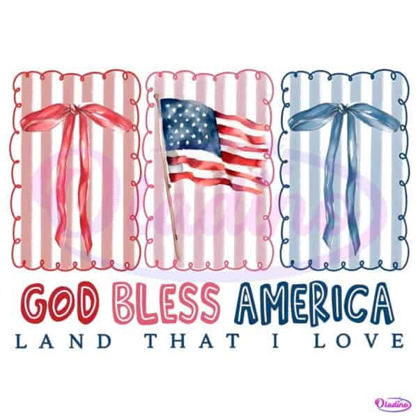 Coquette God Bless America Land That I Love PNG