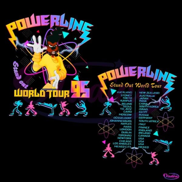 Disney A Goofy Movie Powerline Stand Out World Tour PNG