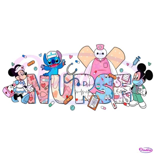 Disney Nurse Stitch Nursing Minnie Nurse Week PNG