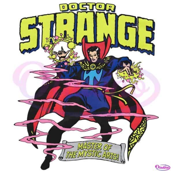 Doctor Strange Master Of The Mystic Arts Comic Style PNG