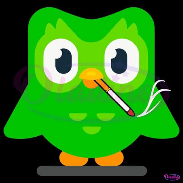 Duolingo Owl Smoking Meme Funny Language Learning SVG