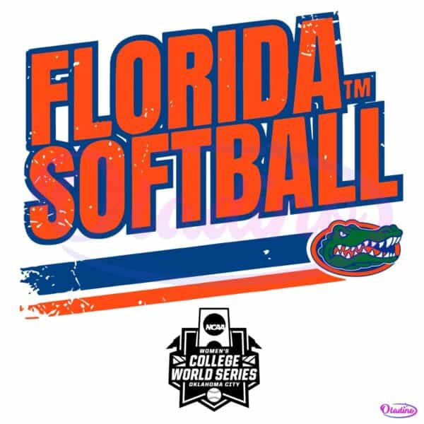 Florida Gators Softball College World Series Stripe SVG