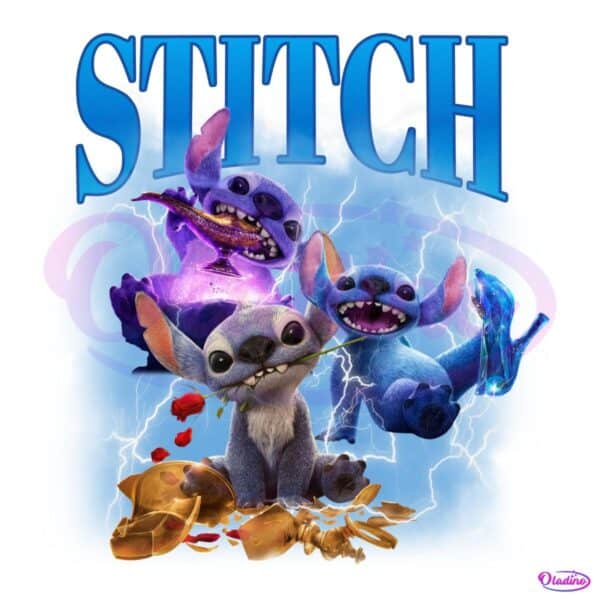 Funny Blue Alien Disney Stitch Electric Cartoon PNG