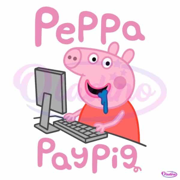 Funny Parody Pay Pig Cartoon Meme Internet Culture Fans SVG