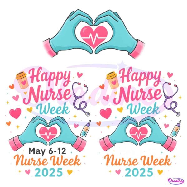 Happy Nurse Week 2025 Retro Nurse Life PNG