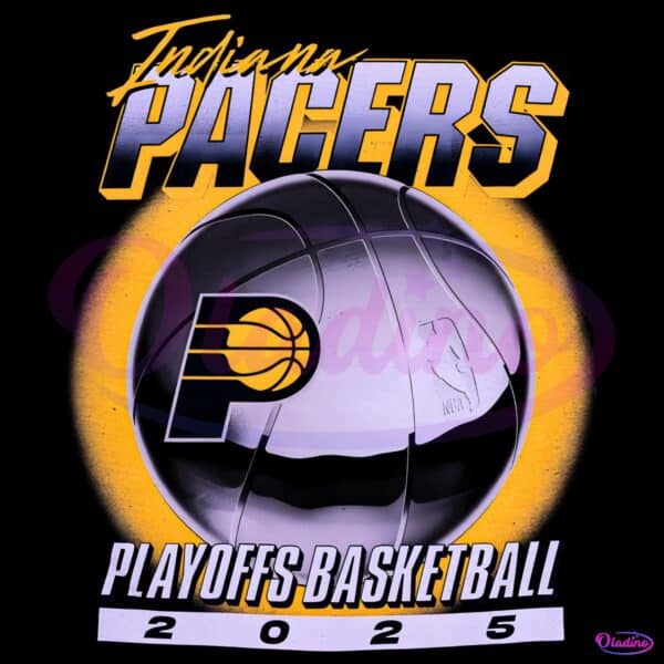 Indiana Pacers 2025 Playoffs Swish Basketball PNG