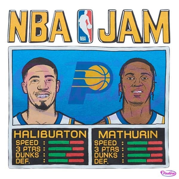 Indiana Pacers Nba Jam Haliburton And Mathurin PNG