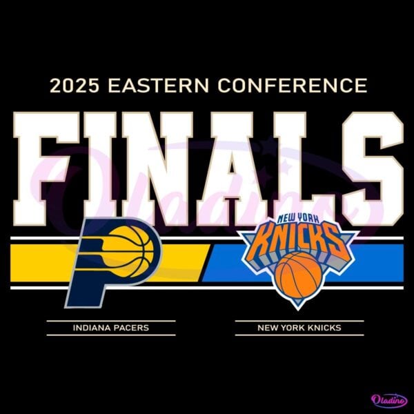 Indiana Pacers Vs Knicks 2025 Eastern Conference Finals Basketball SVG