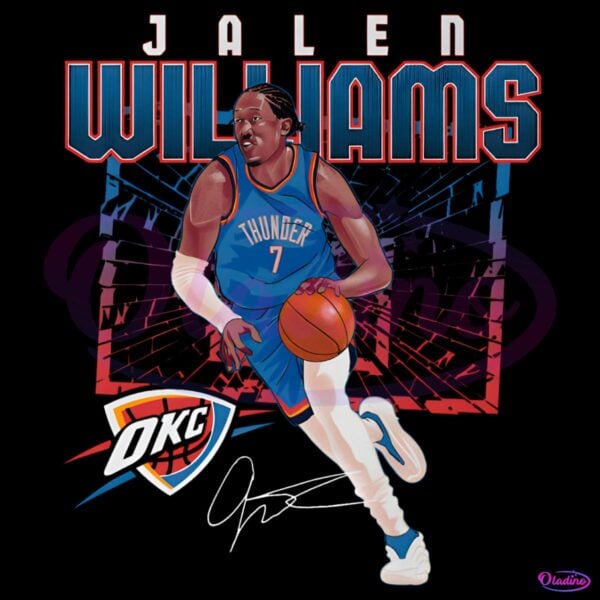 Jalen Williams Oklahoma City Thunder Shattered PNG