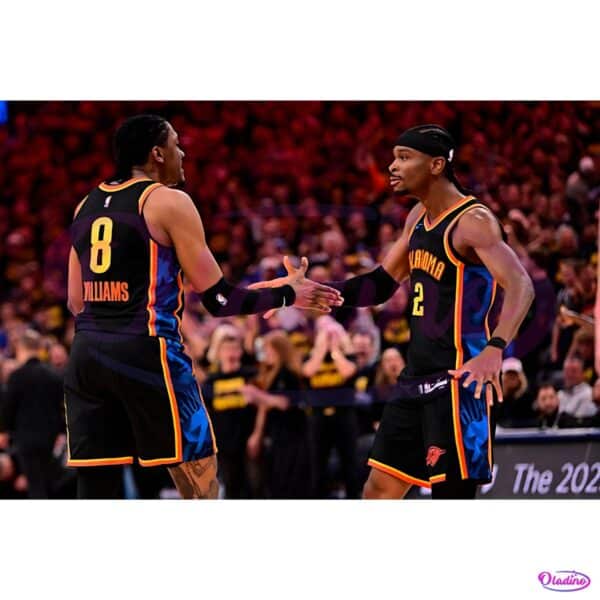 Jalen Williams Shai Gilgeous Alexander Oklahoma City Thunder Game Moment PNG