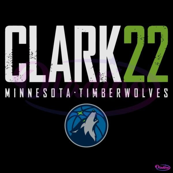 Jaylen Clark Minnesota Timberwolves Number 22 SVG