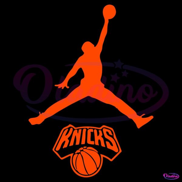 Jordan New York Knicks Basketball Nba Playoffs 2025 SVG