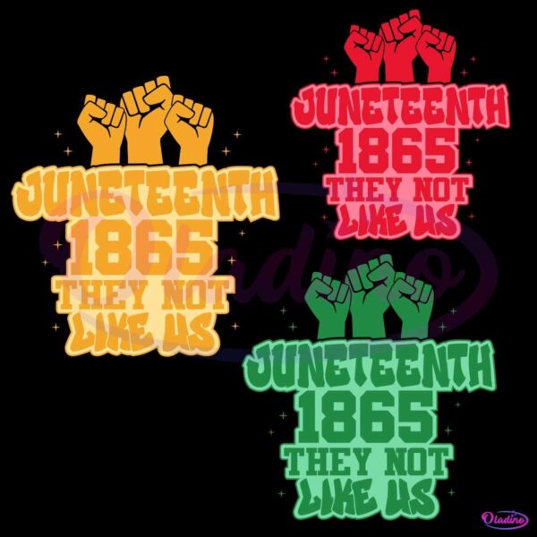 Juneteenth 1865 They Not Like Us Afro America PNG