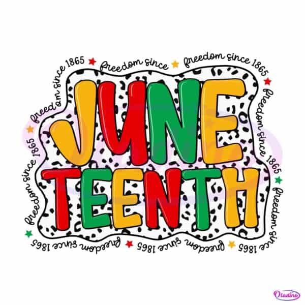 Juneteenth Retro Dalmatian Dots Black History Freedom Equality PNG