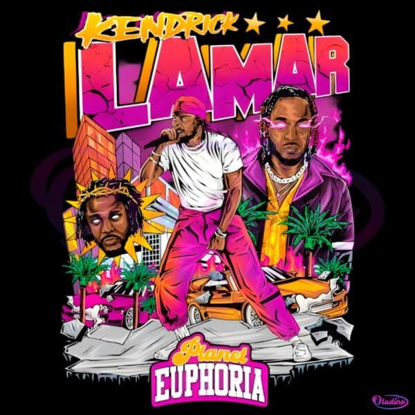 Kendrick Lamar Planet Euphoria PNG Sublimation