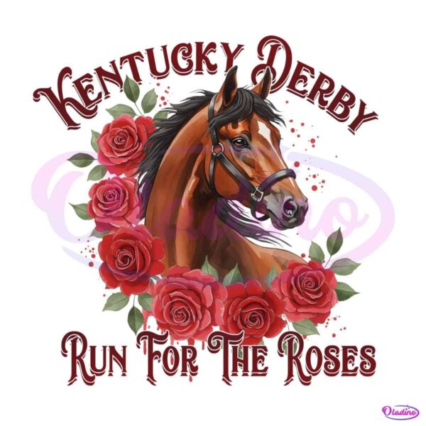 Kentucky Derby Run For The Roses Racing Horse 2025 PNG