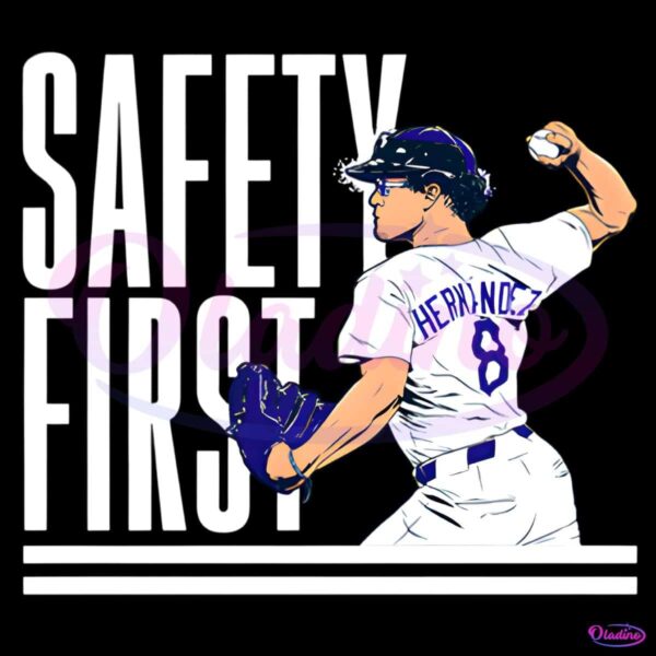 Kike Hernandez Safety First Los Angeles Dodgers PNG