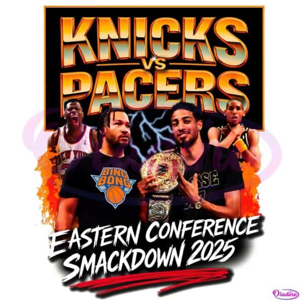 Knicks Vs Pacers Eastern Conference Smackdown 2025 PNG