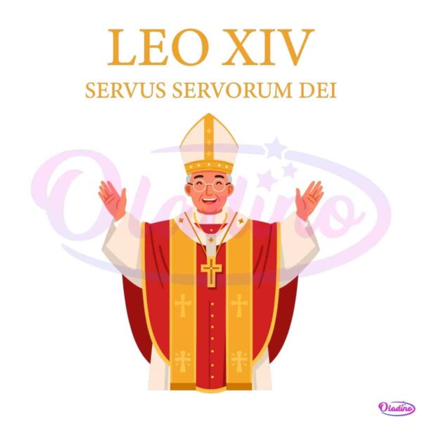 Leo Xiv Cartoon Pope Servus Servorum Dei PNG