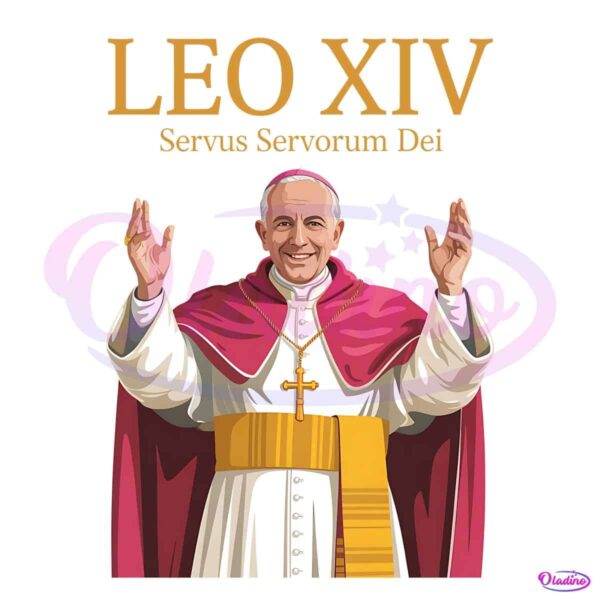 Leo Xiv Servus Servorum Dei First American Pope 2025 PNG