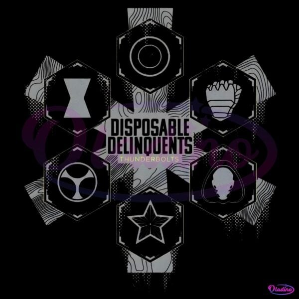 Marvel Thunderbolts Disposable Delinquents Logos PNG