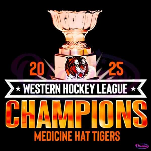 Medicine Hat Tigers 2025 Western Hockey League Champions PNG