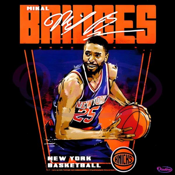 Mikal Bridges New York Knicks Basketball Player Premiere PNG