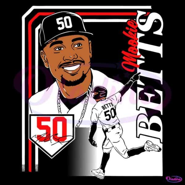 Mookie Betts Collage Frame Los Angeles Dodgers PNG
