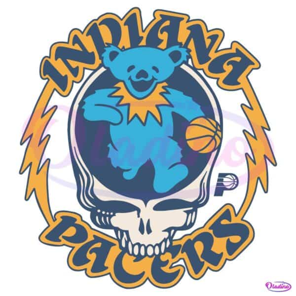 Nba Grateful Dead Indiana Pacers Dancing Bear SVG
