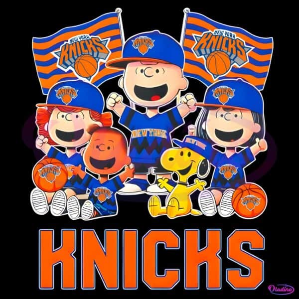 New York Knicks X Charlie Brown And Friends PNG