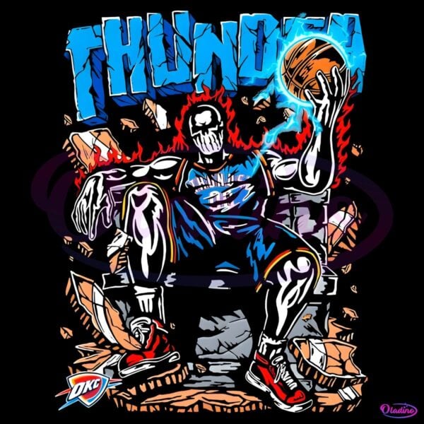 Oklahoma City Thunder Throne Warren Lotas Skeleton PNG