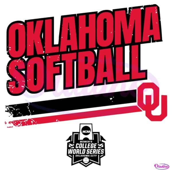 Oklahoma Sooners Softball College World Series Stripe SVG