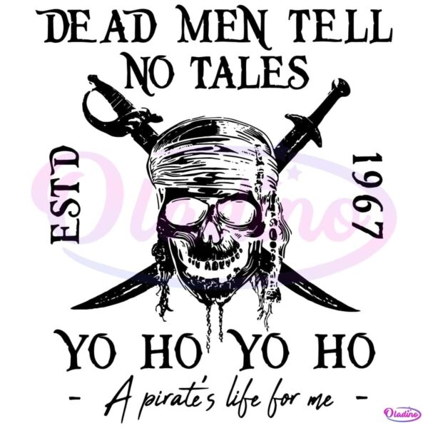 Pirates Of The Caribbean Dead Men Tell No Tales SVG