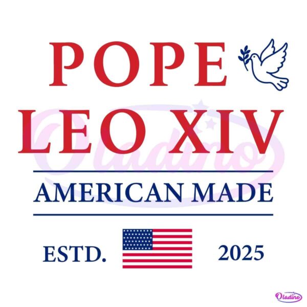 Pope Leo Xiv American Made Usa Flag PNG