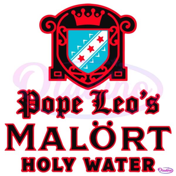 Pope Leos Malort Holy Water Jeppsons Malort SVG