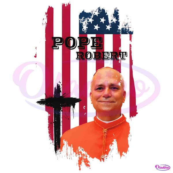 Pope Robert Francis Prevost Flag Usa PNG