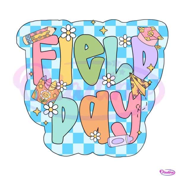 Preppy Field Day Teacher Volunteer Trendy PNG