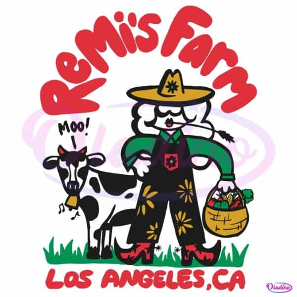 Remi Wolf Los Angeles Ca Cow Moo SVG