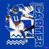 Retro 90S Abdul Carter New York Giants SVG