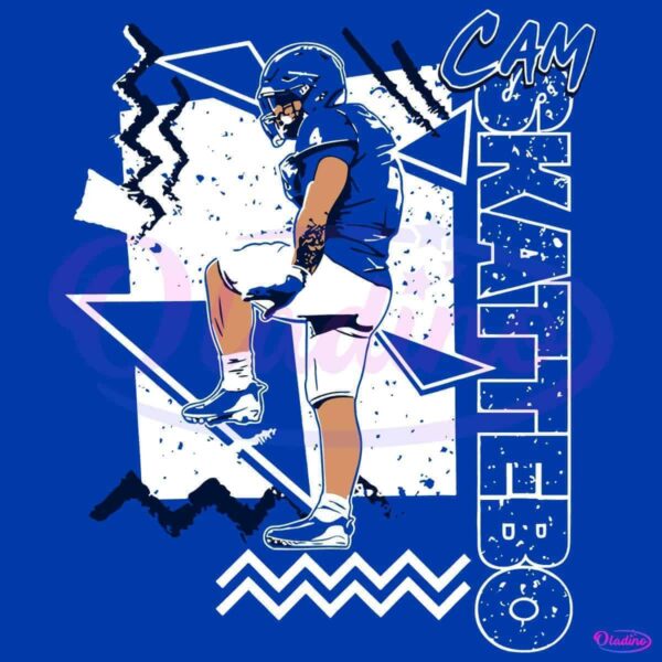 Retro 90S Cam Skattebo Nfl Draft SVG