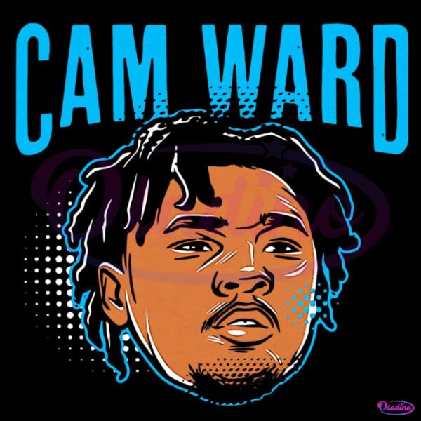 Retro Cam Ward Swag Head Tennessee Titans PNG