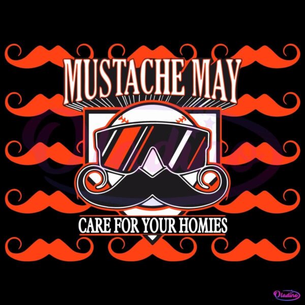 San Francisco Mustache May 2025 Care For Your Homies SVG