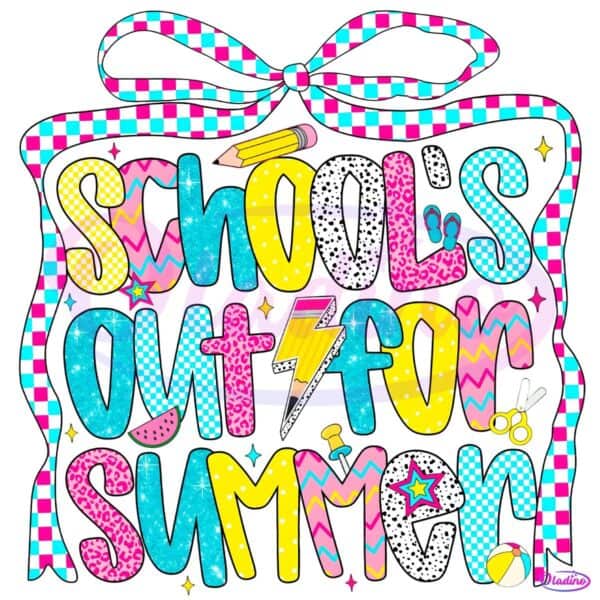 Schools Out For Summer Last Day Of School Preppy PNG