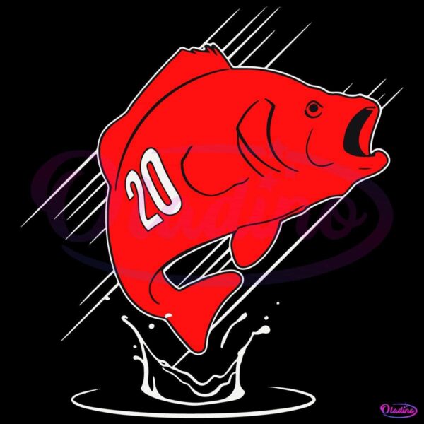 Sebastian Aho Carolina Hurricanes Fish 20 SVG