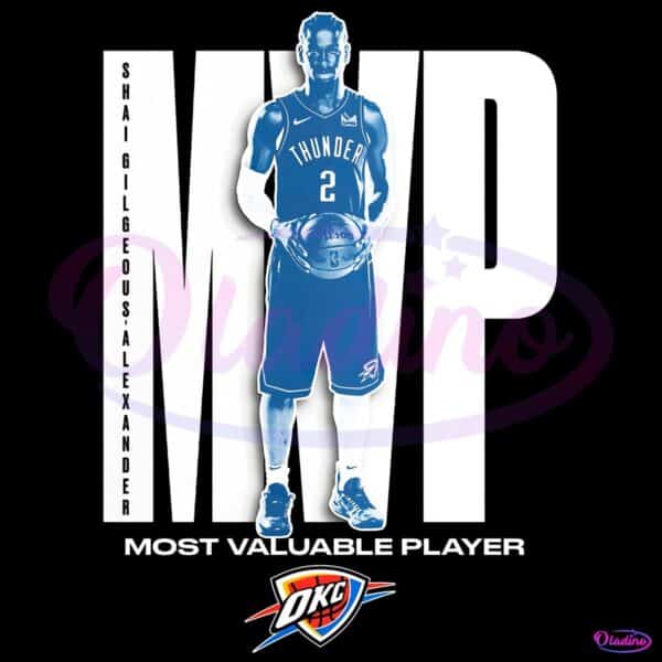 Shai Gilgeous Alexander Oklahoma City Thunder 2025 Nba Mvp PNG