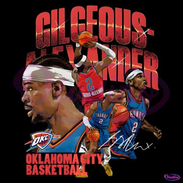 Shai Gilgeous Alexander Oklahoma City Thunder Nba Collage PNG