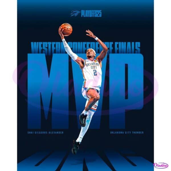Shai Gilgeous Alexander Western Conference Finals Mvp 2025 Okc Thunder PNG