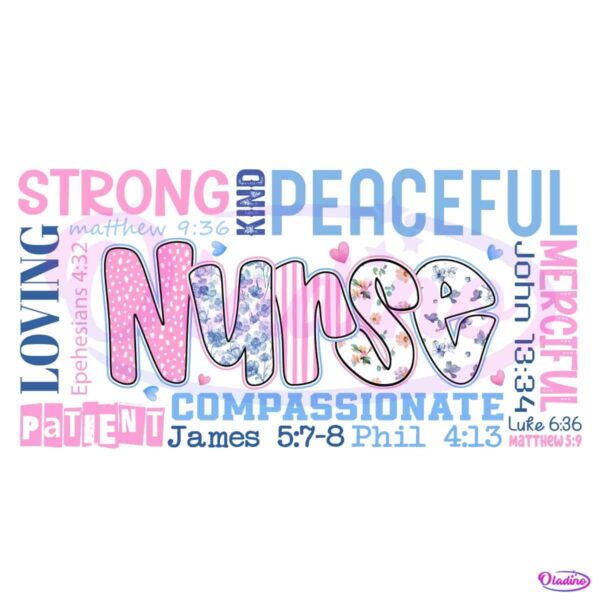She Is Nurse Scripture Bible Verse PNG