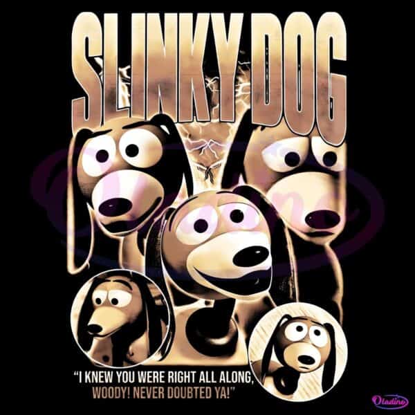Slinky Dog Toy Story Disney Pixar Vintage Style PNG