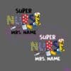 Super Nurse Hero Custom Name PNG Sublimation